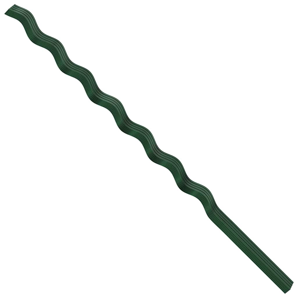 Növénytámogatás 50 pcs zöld 170 x 0,6 x 0,6 cm acél