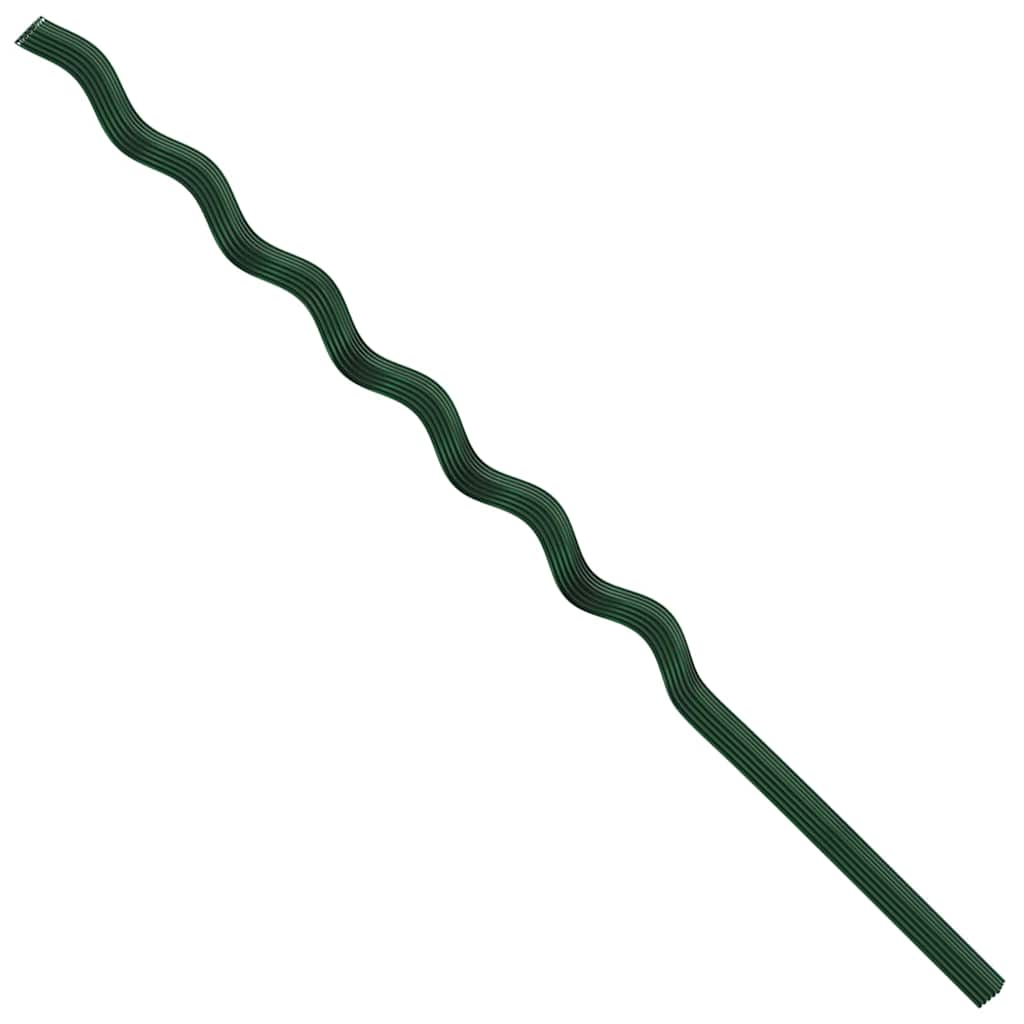 Növénytámogatás 20 pcs zöld 150 x 0,6 x 0,6 cm acél