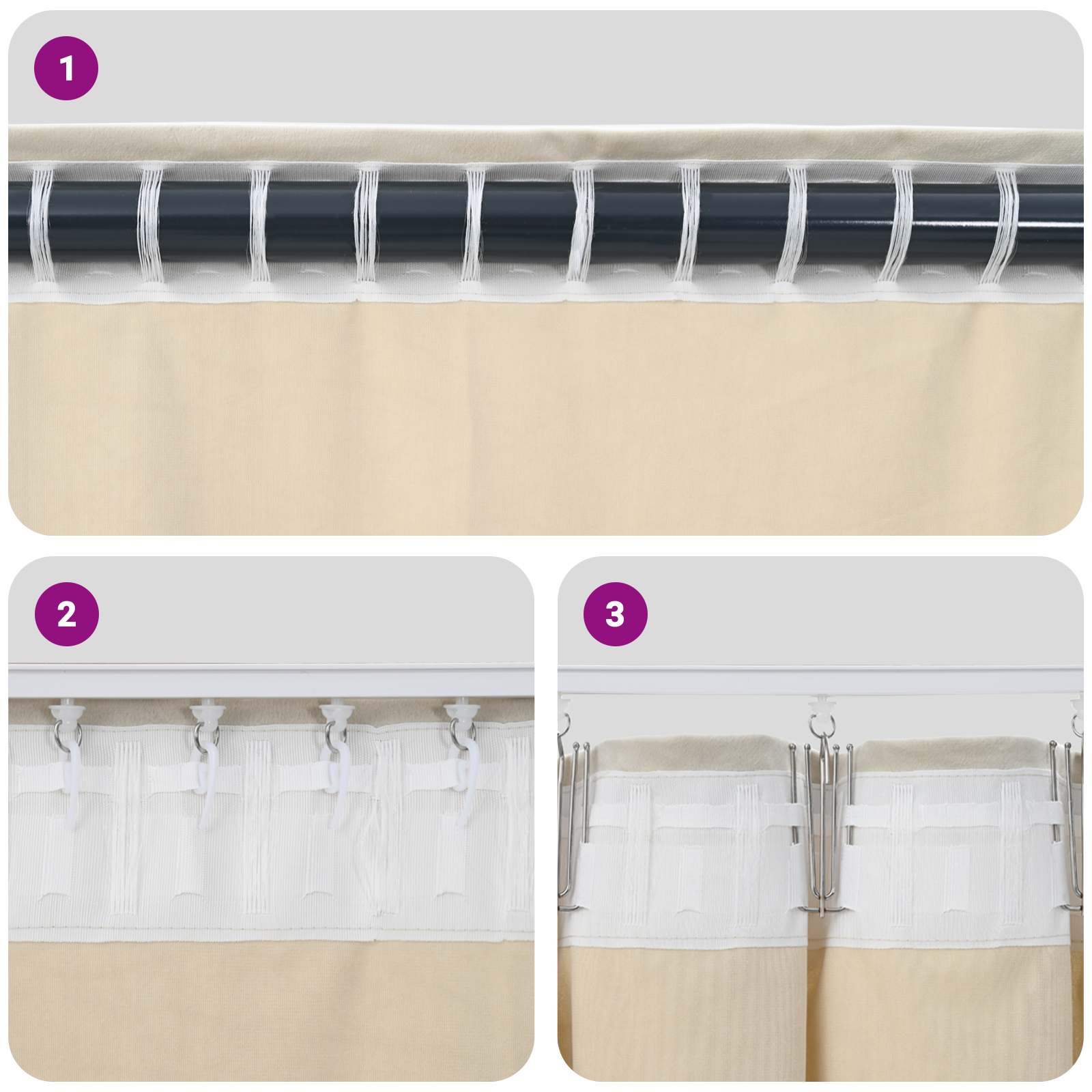 Sötétítő függönyök 2 pcs világosszürke 140 x 140 cm bársony