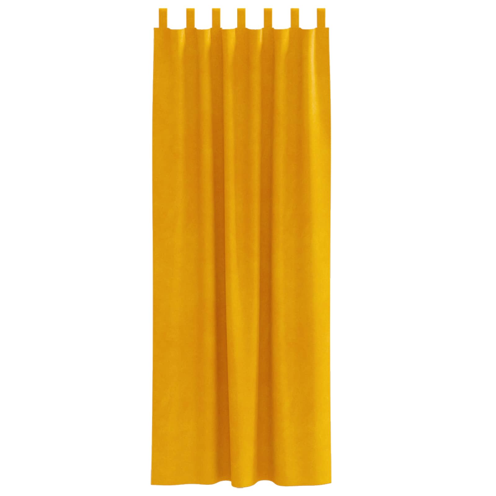Sötétítő függönyök 2 pcs mustár sárga 140 x 245 cm bársony