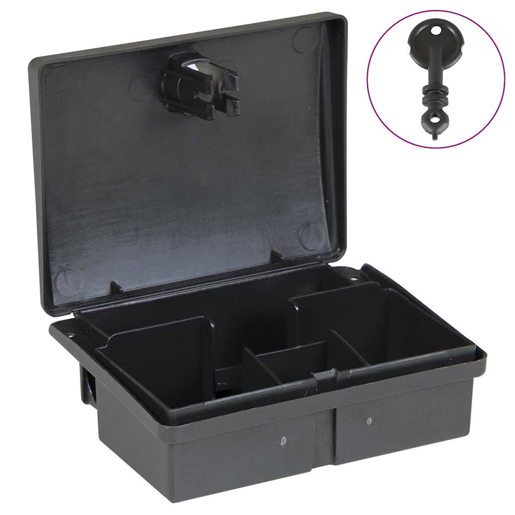 5 db fekete egérfogó 13x10x4 cm