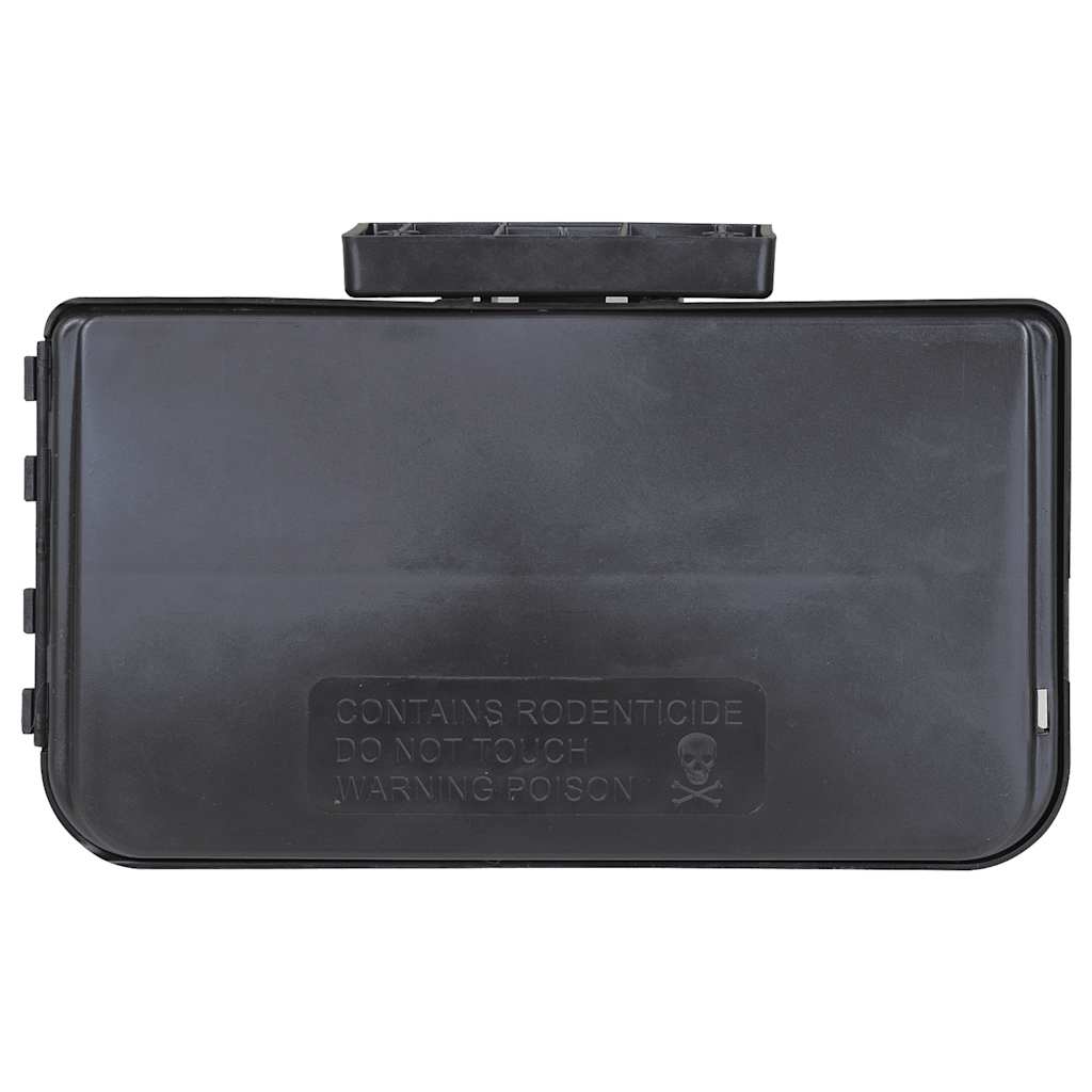 4 db fekete egérfogó 22x12,5x7,5 cm