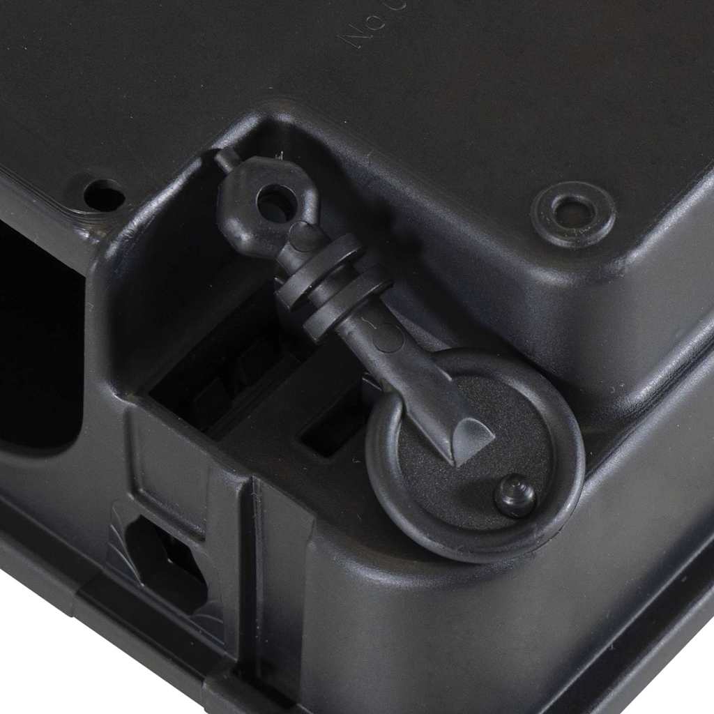 4 db fekete egérfogó 22x12,5x7,5 cm