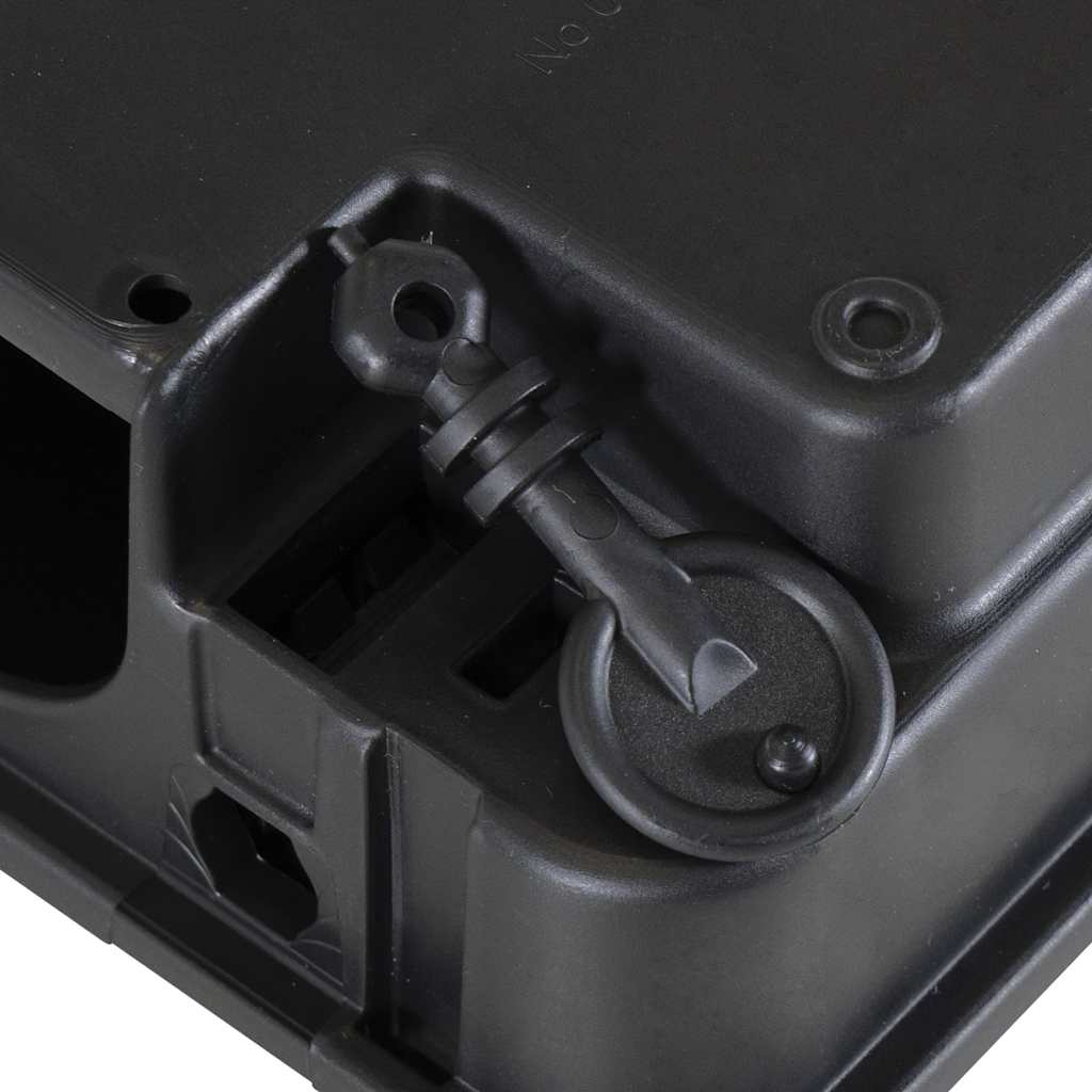 6 db fekete egérfogó 22x12,5x7,5 cm