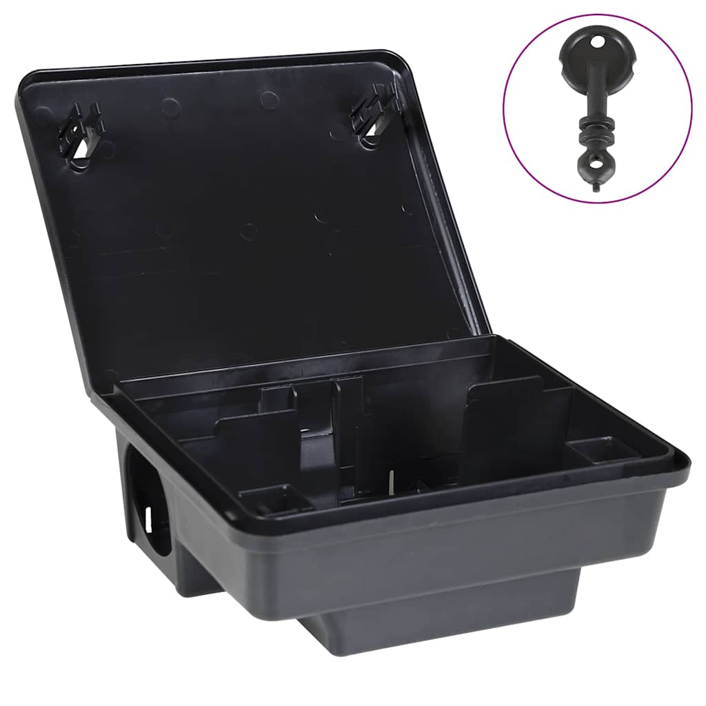 6 db fekete egérfogó 23x19x9,5 cm