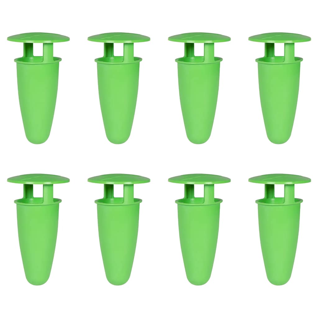 8 db zöld csiga- és csigafogók