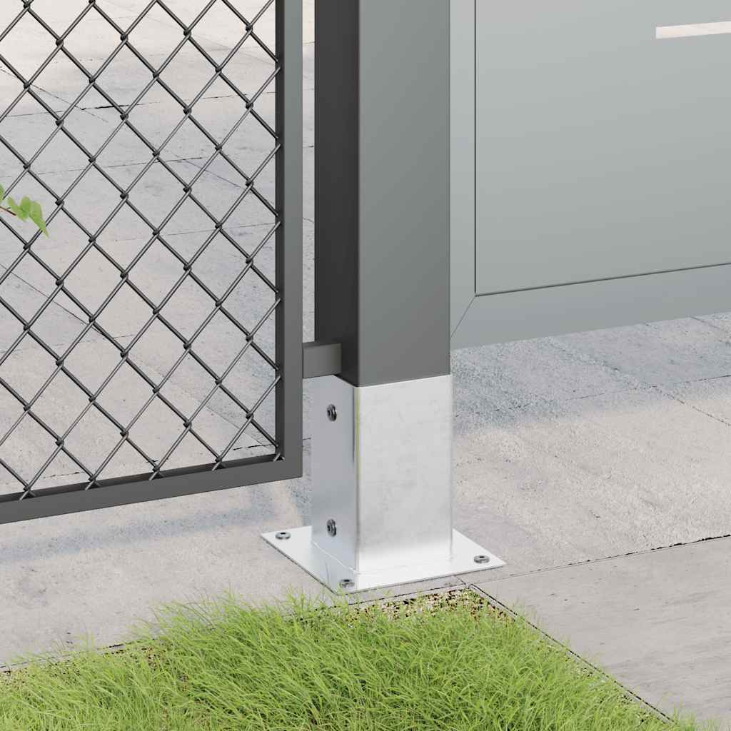 12 db horganyzott acélból oszlopalapok négyzet alakúak 81x81 mm