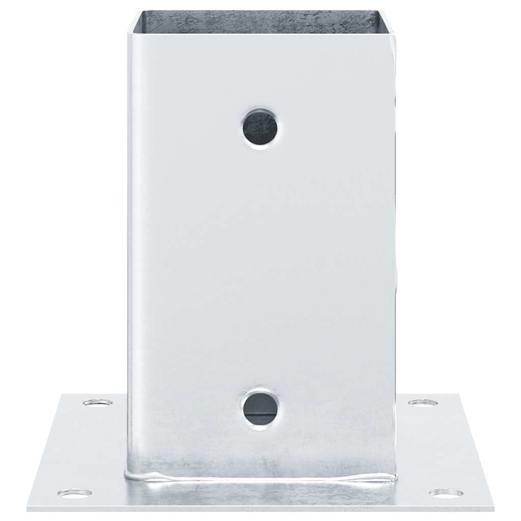 12 db horganyzott acélból oszlopalapok négyzet alakúak 81x81 mm