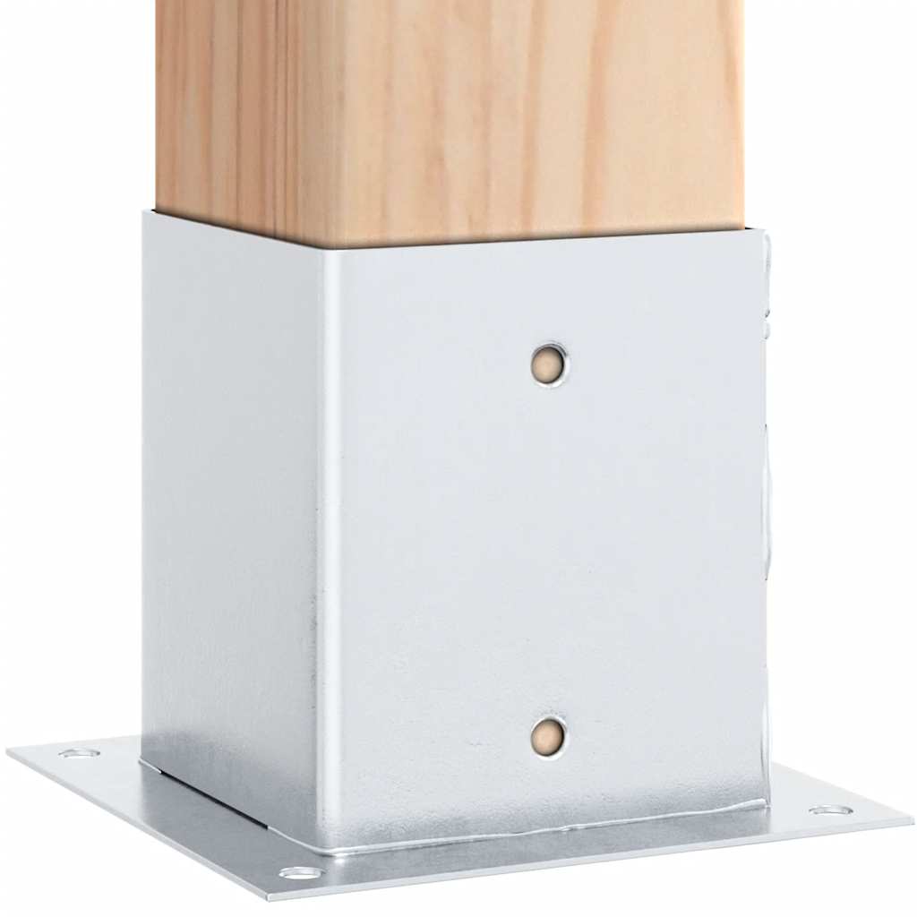 12 db horganyzott acélból oszlopalapok négyzet alakúak