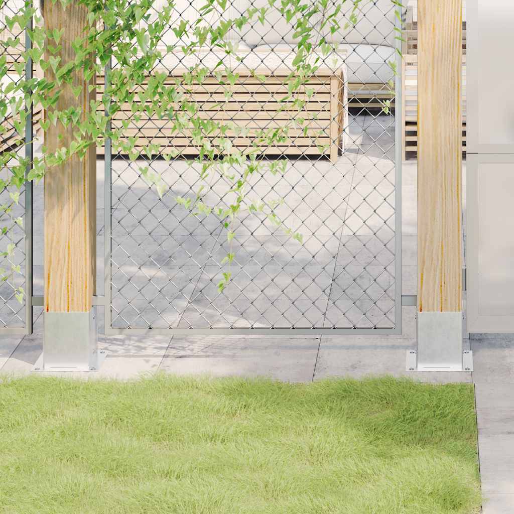 12 db horganyzott acélból oszlopalapok négyzet alakúak