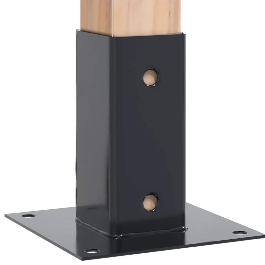 12 db antracit porszórt acél oszlopalapok négyzet alakú 61x61mm 12 db antracit porszórt acél oszlopalapok négyzet alakú 61x61mm