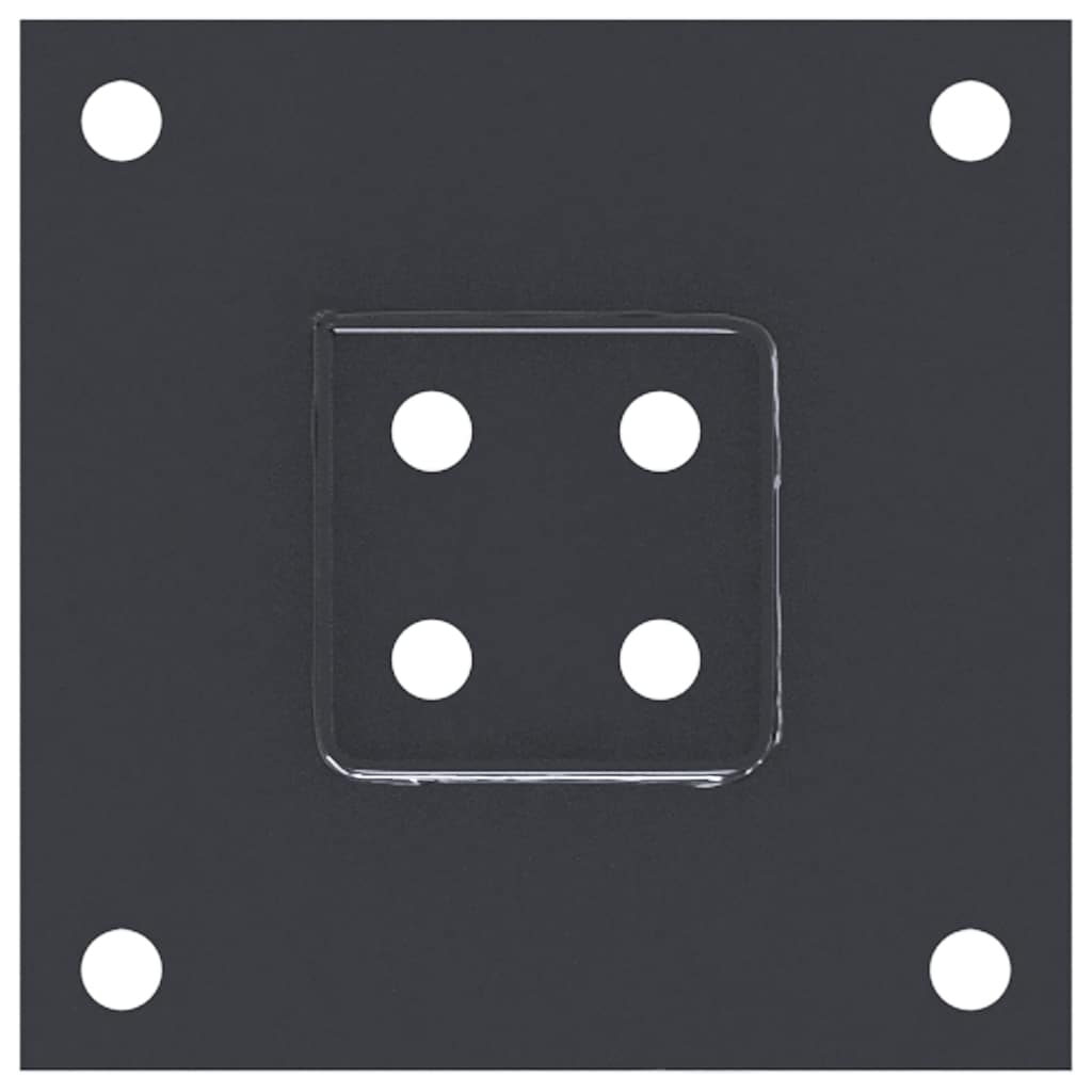12 db antracit porszórt acél oszlopalapok négyzet alakú 61x61mm 12 db antracit porszórt acél oszlopalapok négyzet alakú 61x61mm