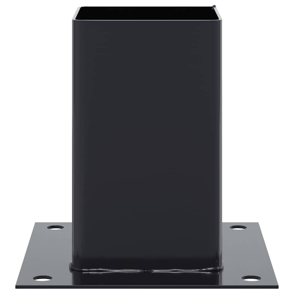 12 db antracit porszórt acél oszlopalapok négyzet alakú 91x91mm