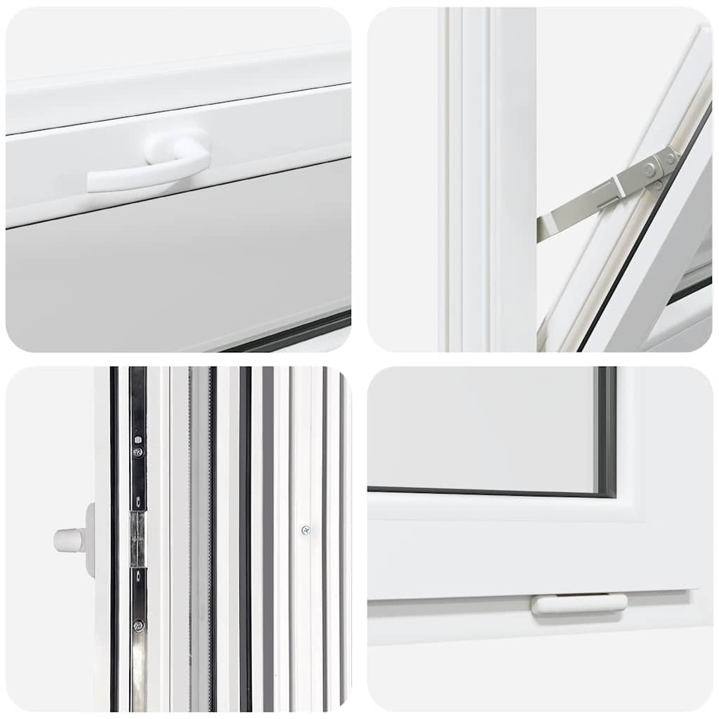 Fehér pinceablak risor 60x40 cm billenő 2 üvegezés