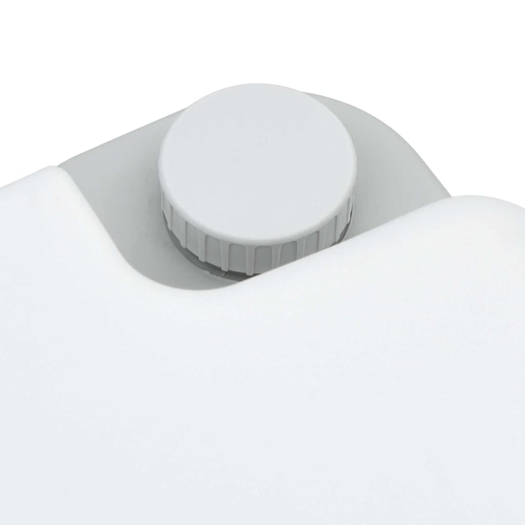 Kemping wc szürke és fehér 41,5 x 36,5 x 30 cm polietilén