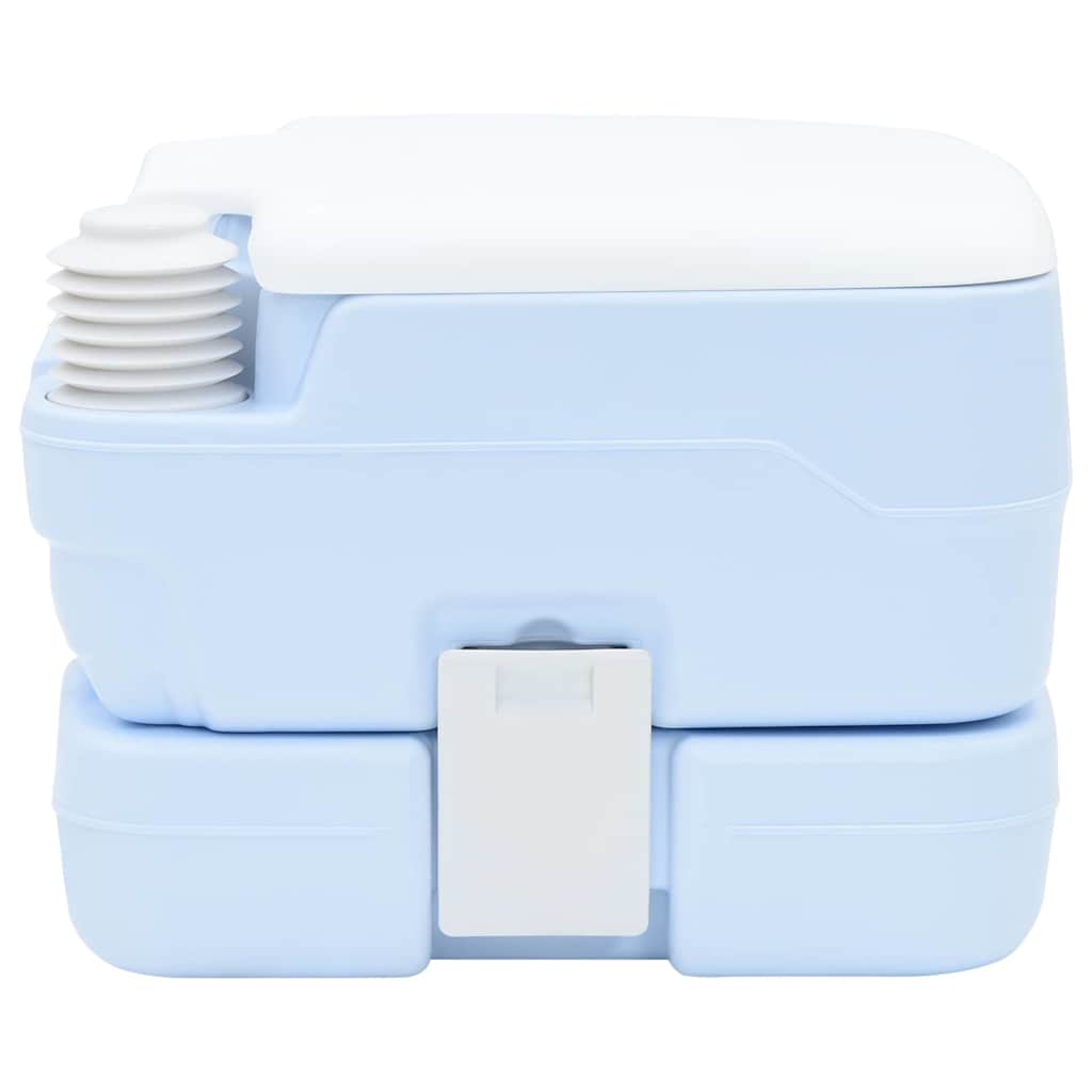 Kemping wc világoskék és fehér 41,5 x 36,5 x 30 cm polietilén