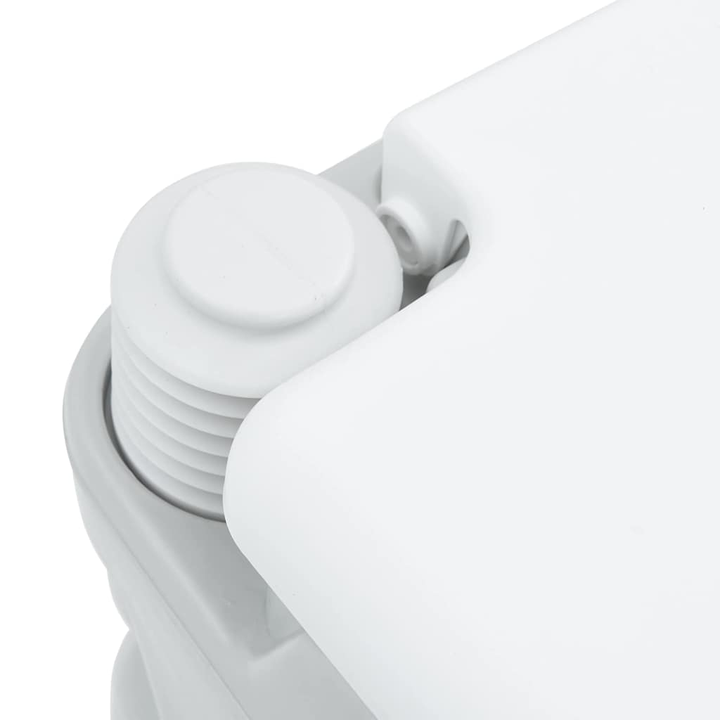 Kemping wc szürke és fehér 41,5 x 36,5 x 42 cm polietilén