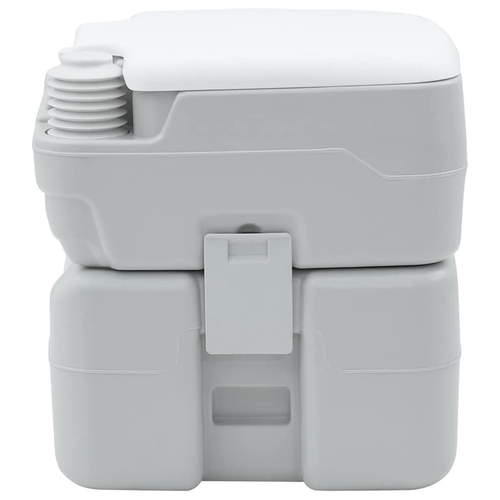 Kemping wc szürke és fehér 41,5 x 36,5 x 42 cm polietilén