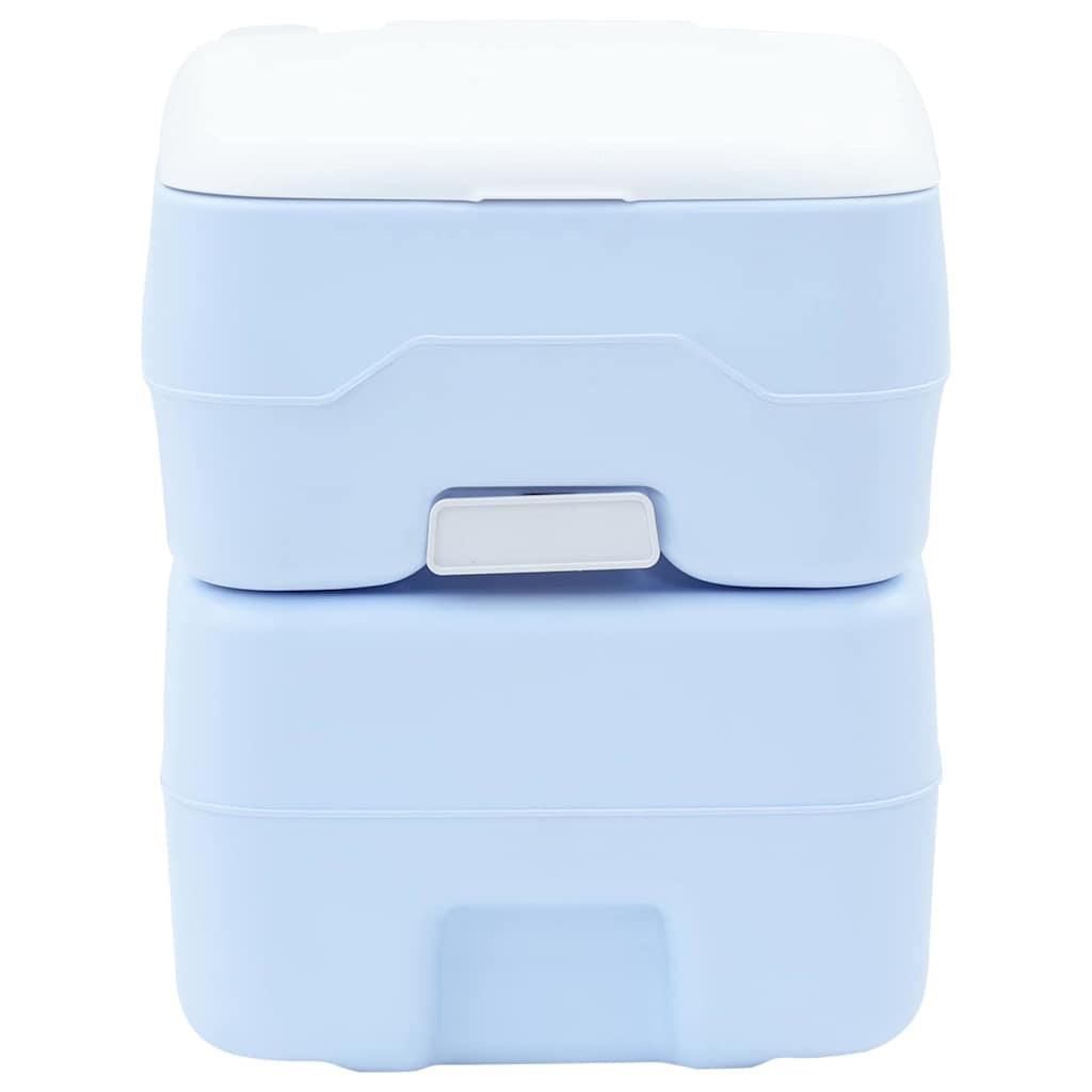 Kemping wc világoskék és fehér 41,5 x 36,5 x 42 cm polietilén