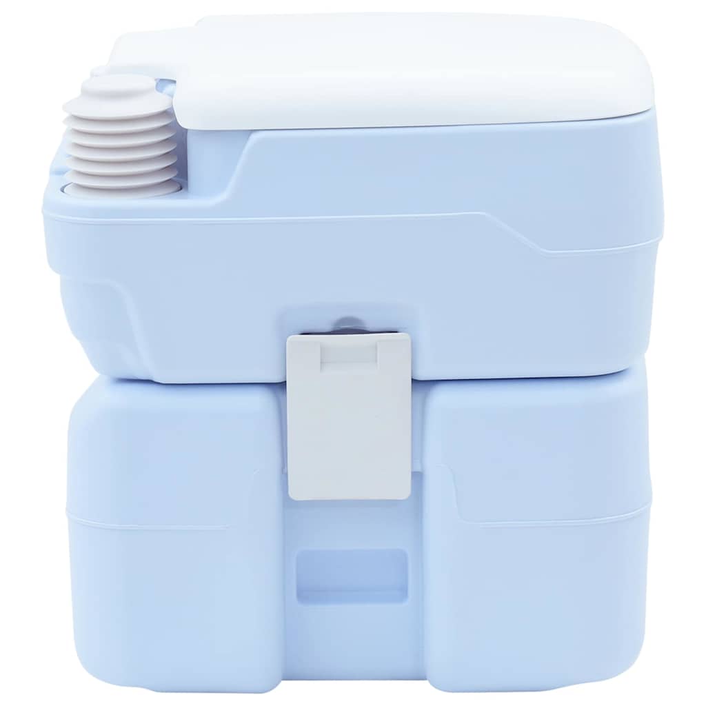 Kemping wc világoskék és fehér 41,5 x 36,5 x 42 cm polietilén