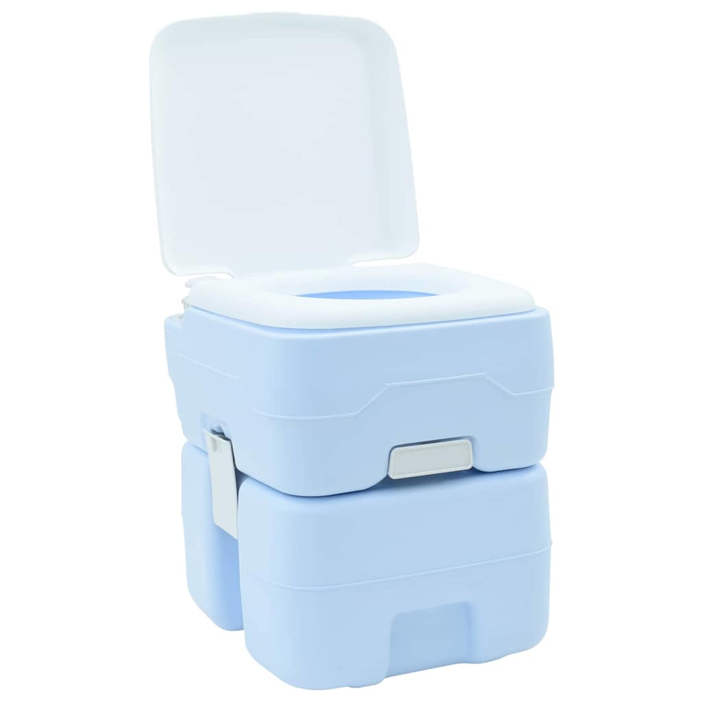 Kemping wc kék 41,5 x 36,5 x 42 cm magas sűrűségű polietilén