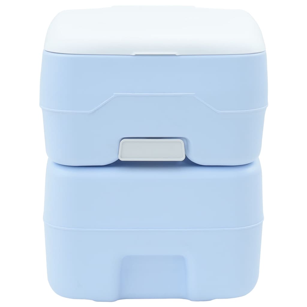 Kemping wc kék 41,5 x 36,5 x 42 cm magas sűrűségű polietilén