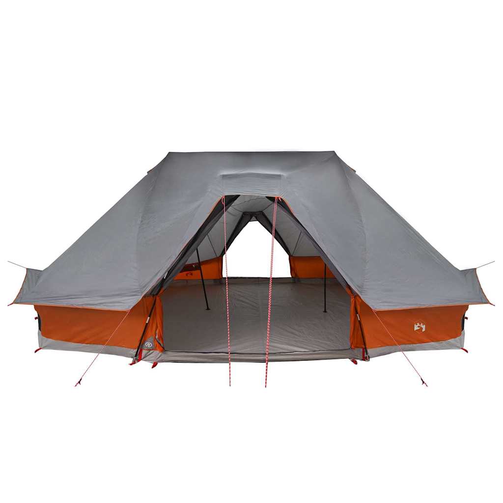 Tipi sátor tetővel szürke és narancs 680 x 430 x 270 cm taft
