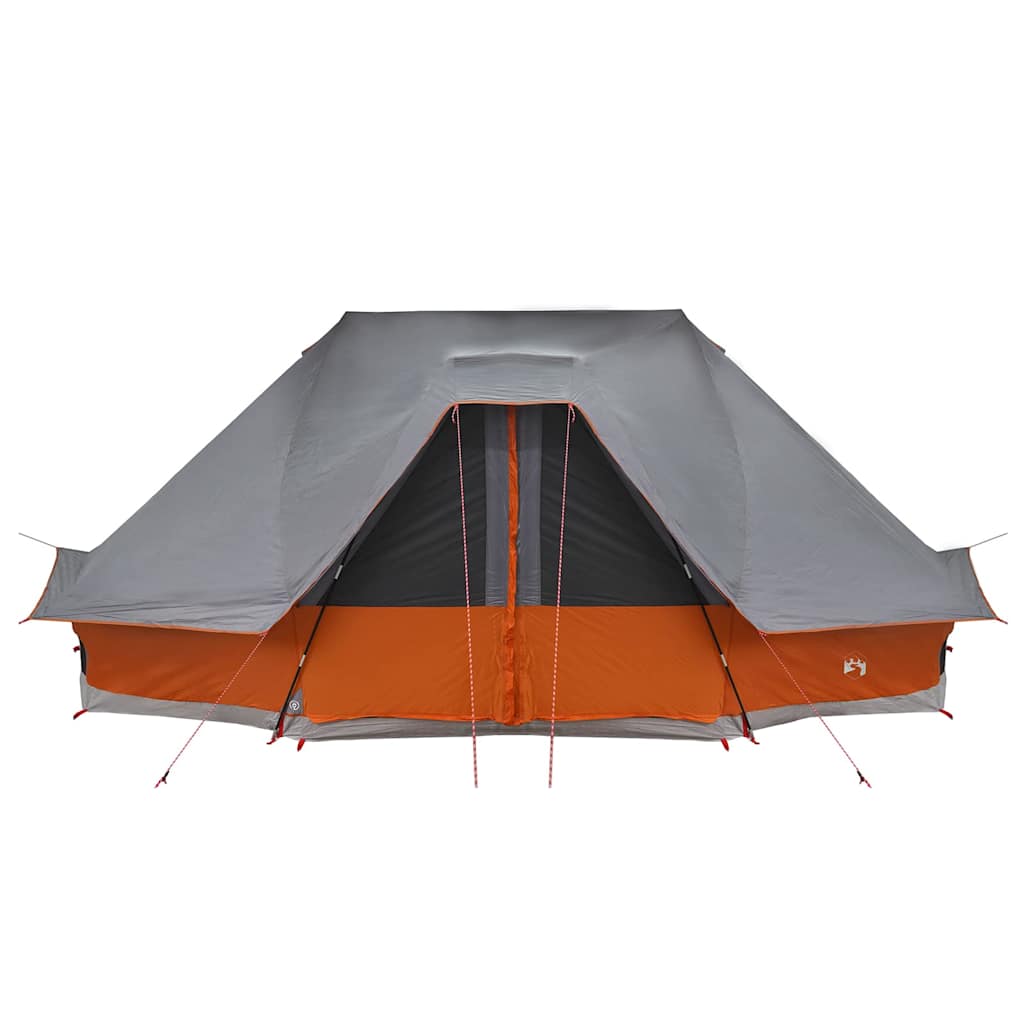 Tipi sátor tetővel szürke és narancs 680 x 430 x 270 cm taft