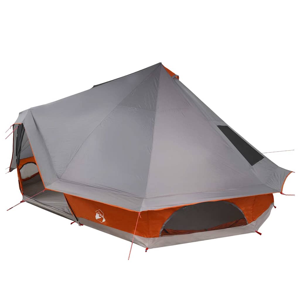 Tipi sátor tetővel szürke és narancs 680 x 430 x 270 cm taft