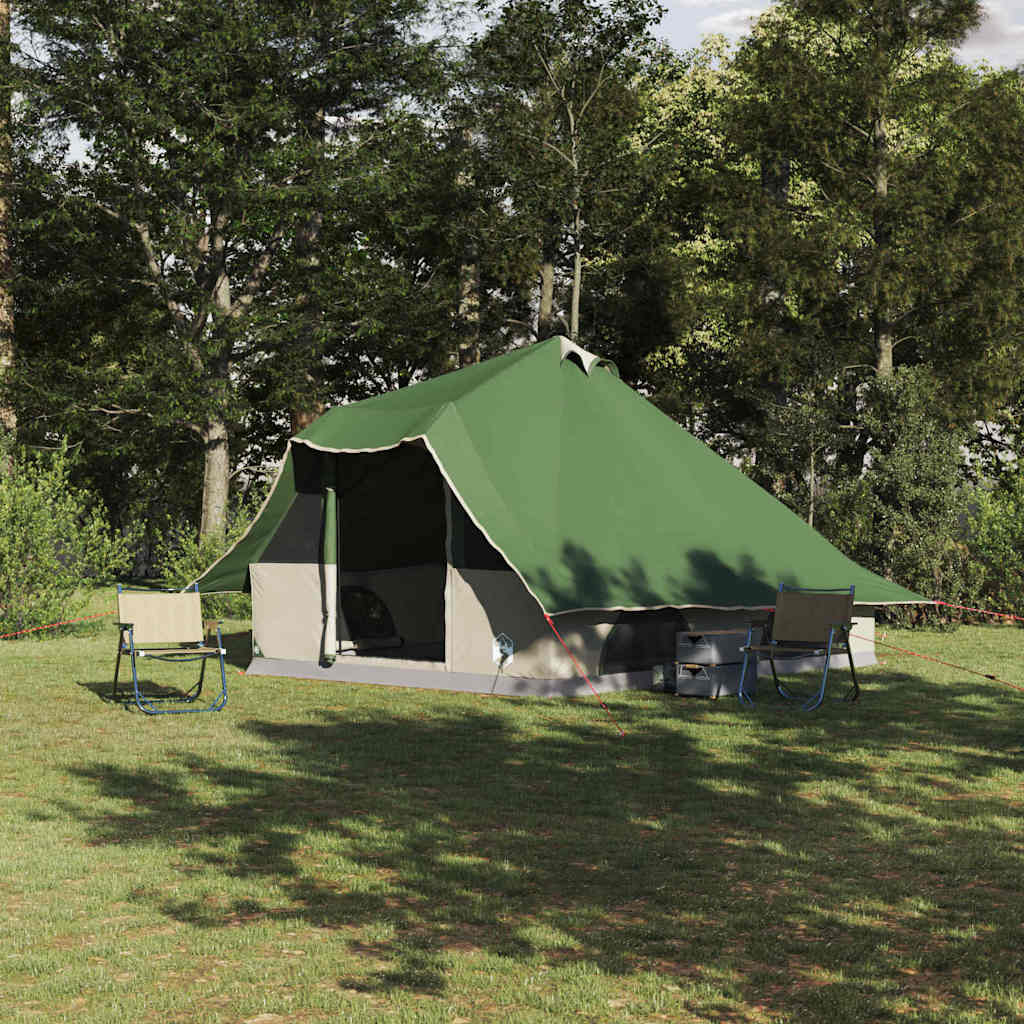 Tipi sátor tetővel tárolóval zöld 358 x 296 x 258 cm taft