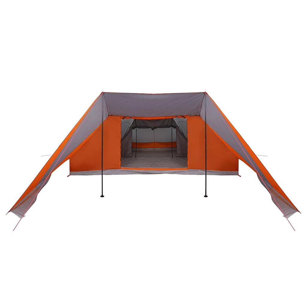 Tipi sátor tetővel szürke és narancs 660 x 456 x 200 cm taft