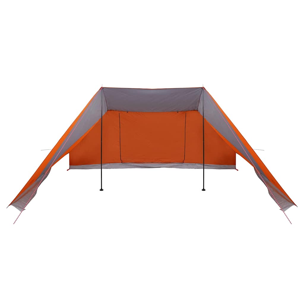 Tipi sátor tetővel szürke és narancs 660 x 456 x 200 cm taft