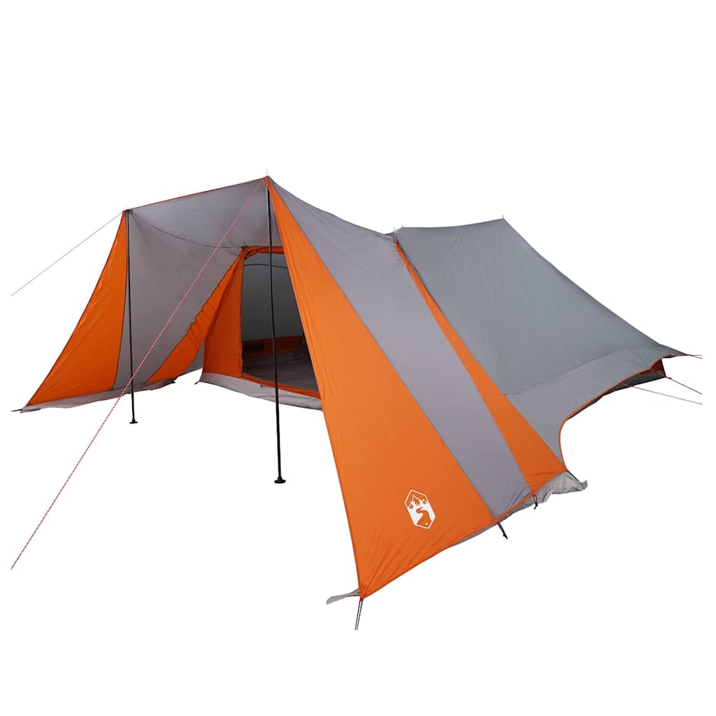 Tipi sátor tetővel szürke és narancs 660 x 456 x 200 cm taft