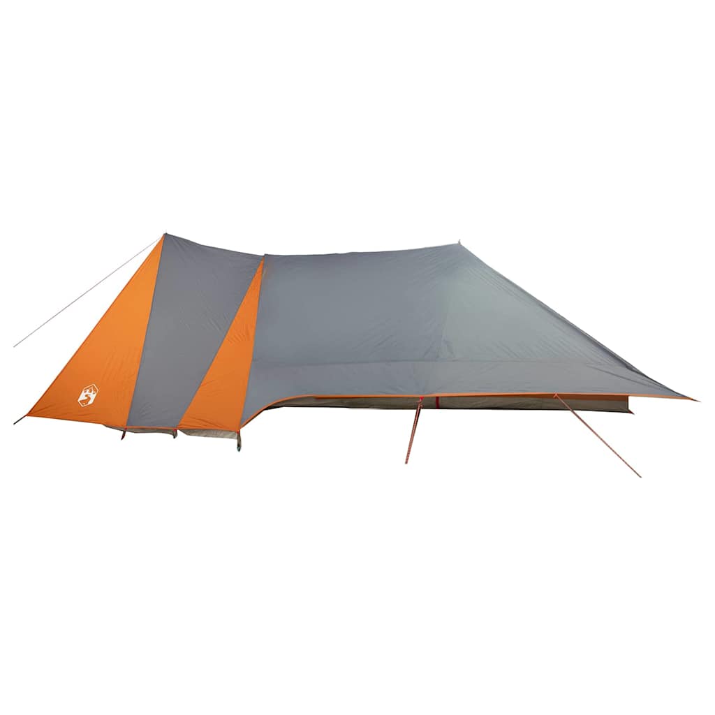 Tipi sátor tetővel szürke és narancs 660 x 456 x 200 cm taft