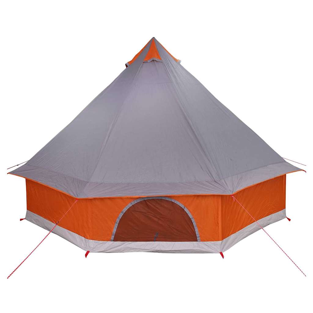 Tipi sátor tetővel szürke és narancs 400 x 346 x 250 cm taft