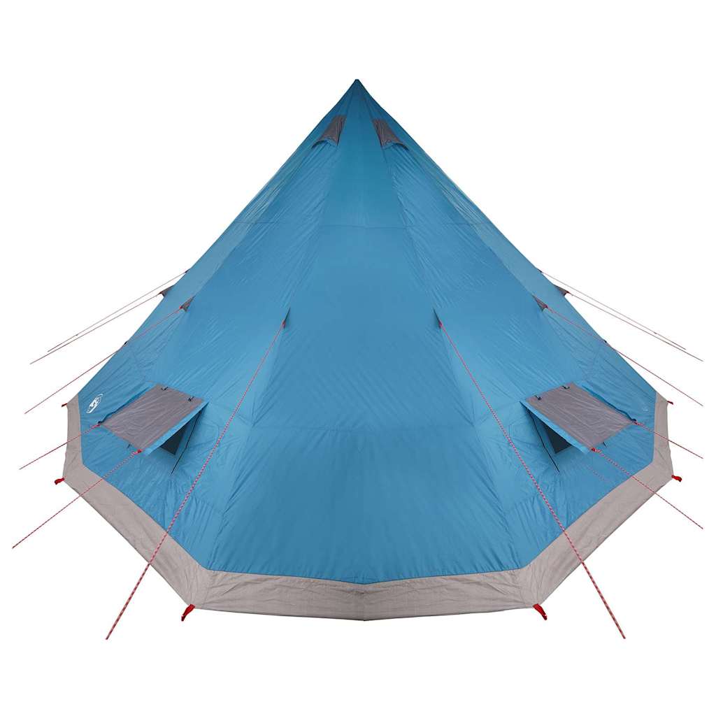 Tipi sátor tetővel tárolóval kék 560 x 560 x 300 cm taft