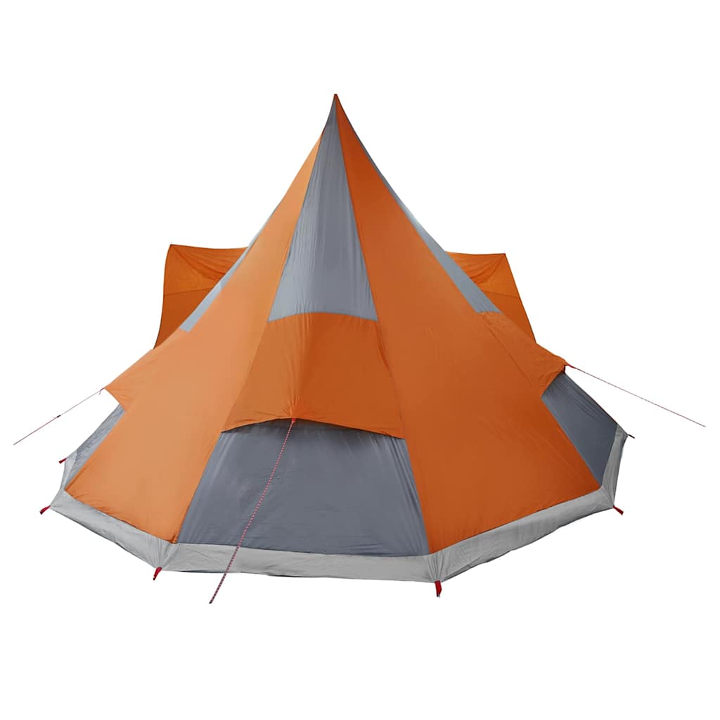 Tipi sátor tetővel szürke és narancs 510 x 690 x 330 cm taft