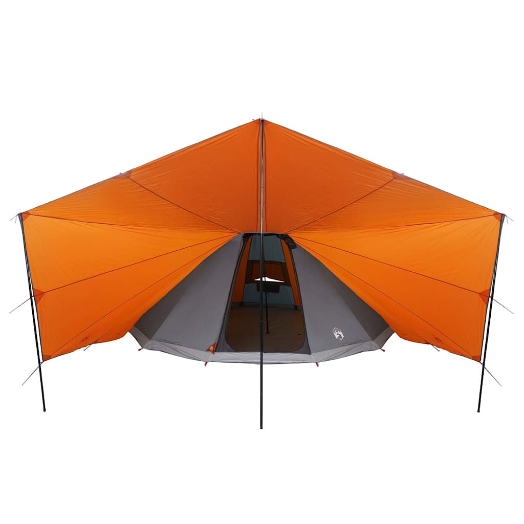 Tipi sátor tetővel szürke és narancs 510 x 690 x 330 cm taft