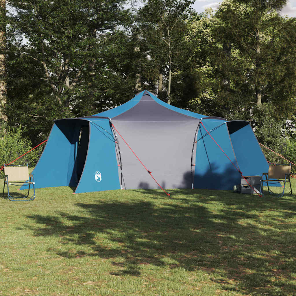 Tipi sátor tetővel tárolóval kék 492 x 492 x 275 cm taft