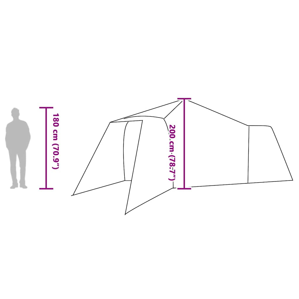 Tipi sátor tetővel tárolóval kék 492 x 492 x 275 cm taft