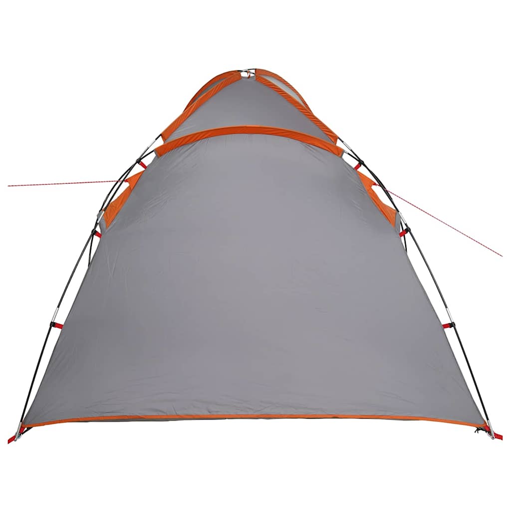 Kabin sátor tetővel szürke és narancs 370 x 230 x 185 cm taft