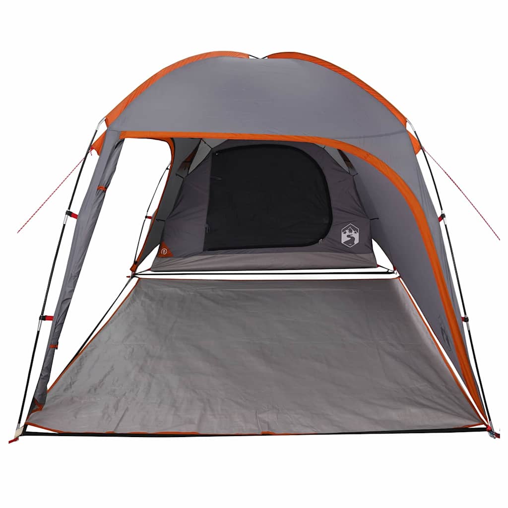 Kabin sátor tetővel szürke és narancs 370 x 230 x 185 cm taft