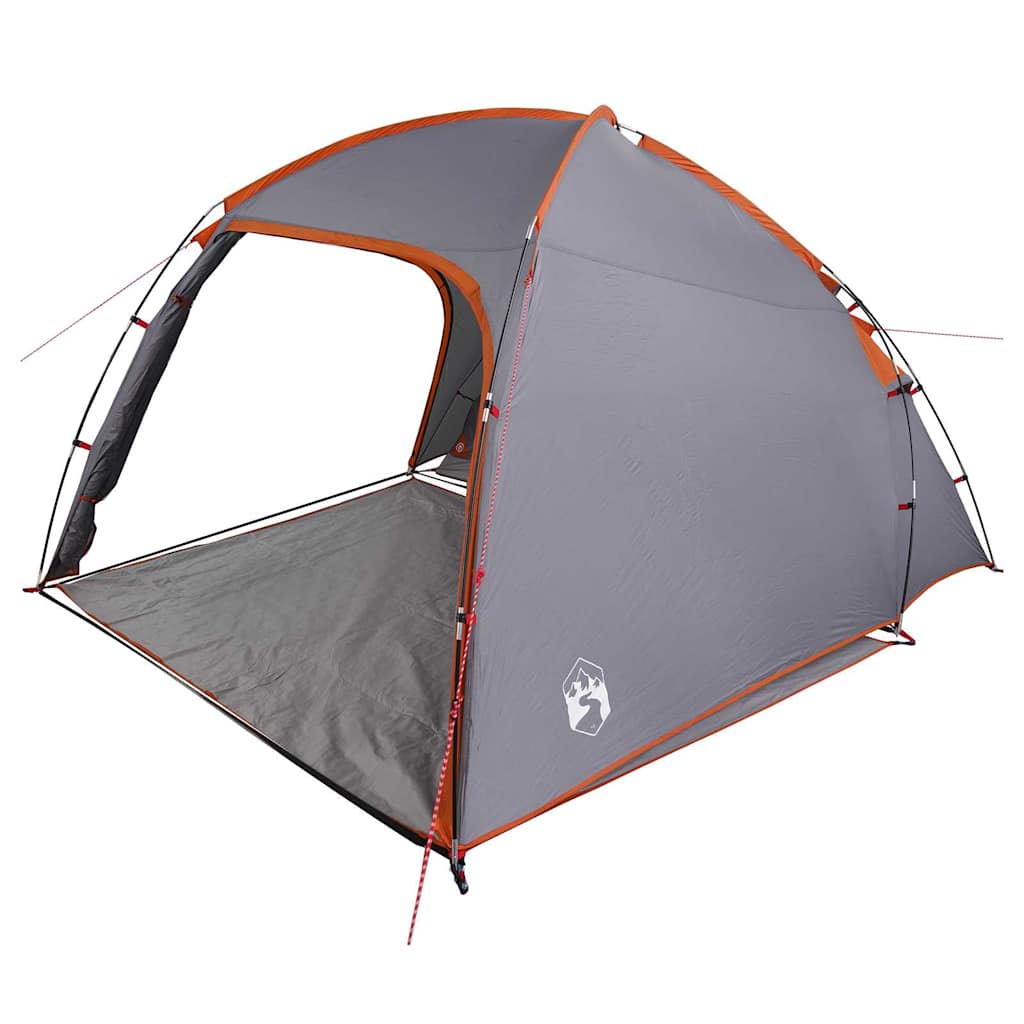 Kabin sátor tetővel szürke és narancs 370 x 230 x 185 cm taft