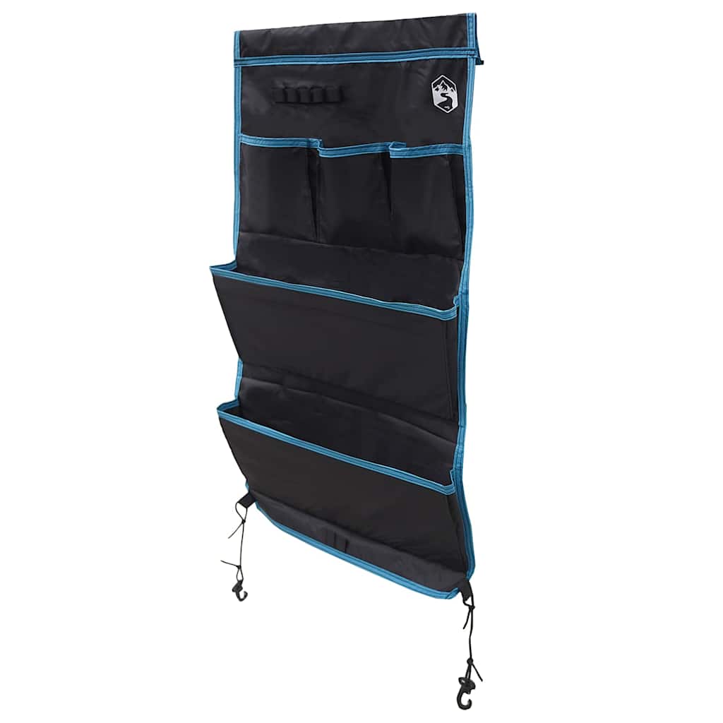 Tárolótáska tárolóval fekete és kék 91 x 47,5 cm oxford