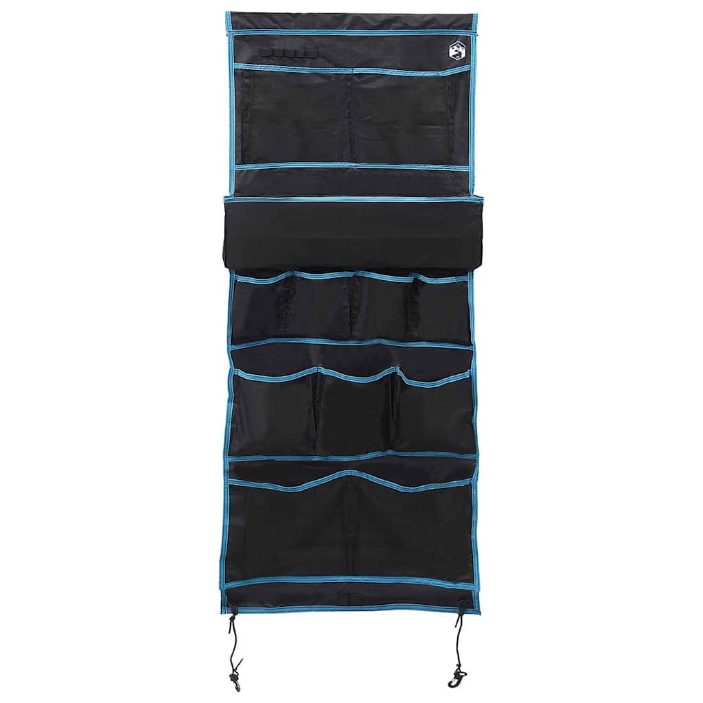 Tárolótáska tárolóval fekete és kék 161 x 58,5 cm oxford