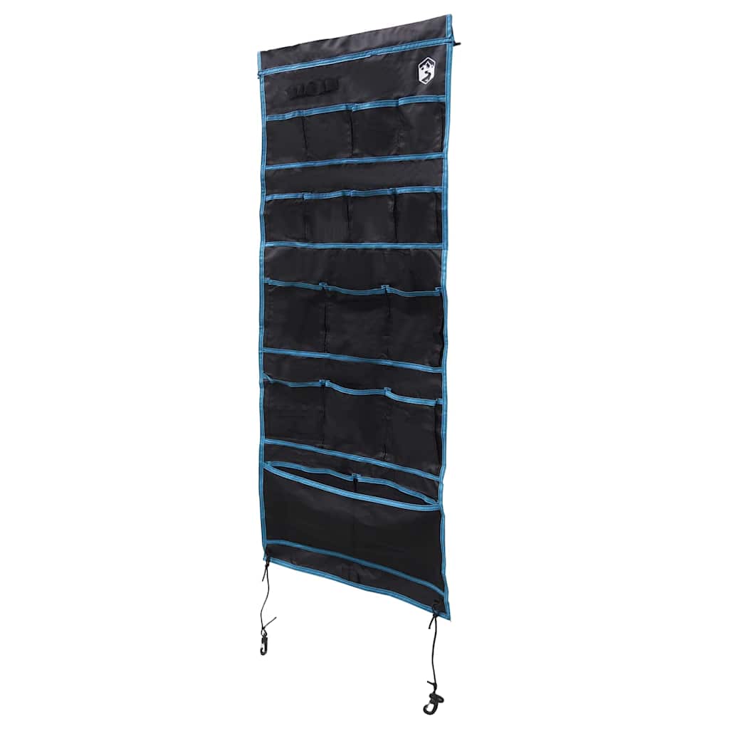Tárolótáska tárolóval fekete és kék 125 x 48 cm oxford