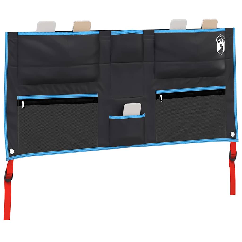 Tárolótáska tárolóval fekete és kék 98 x 47 cm oxford