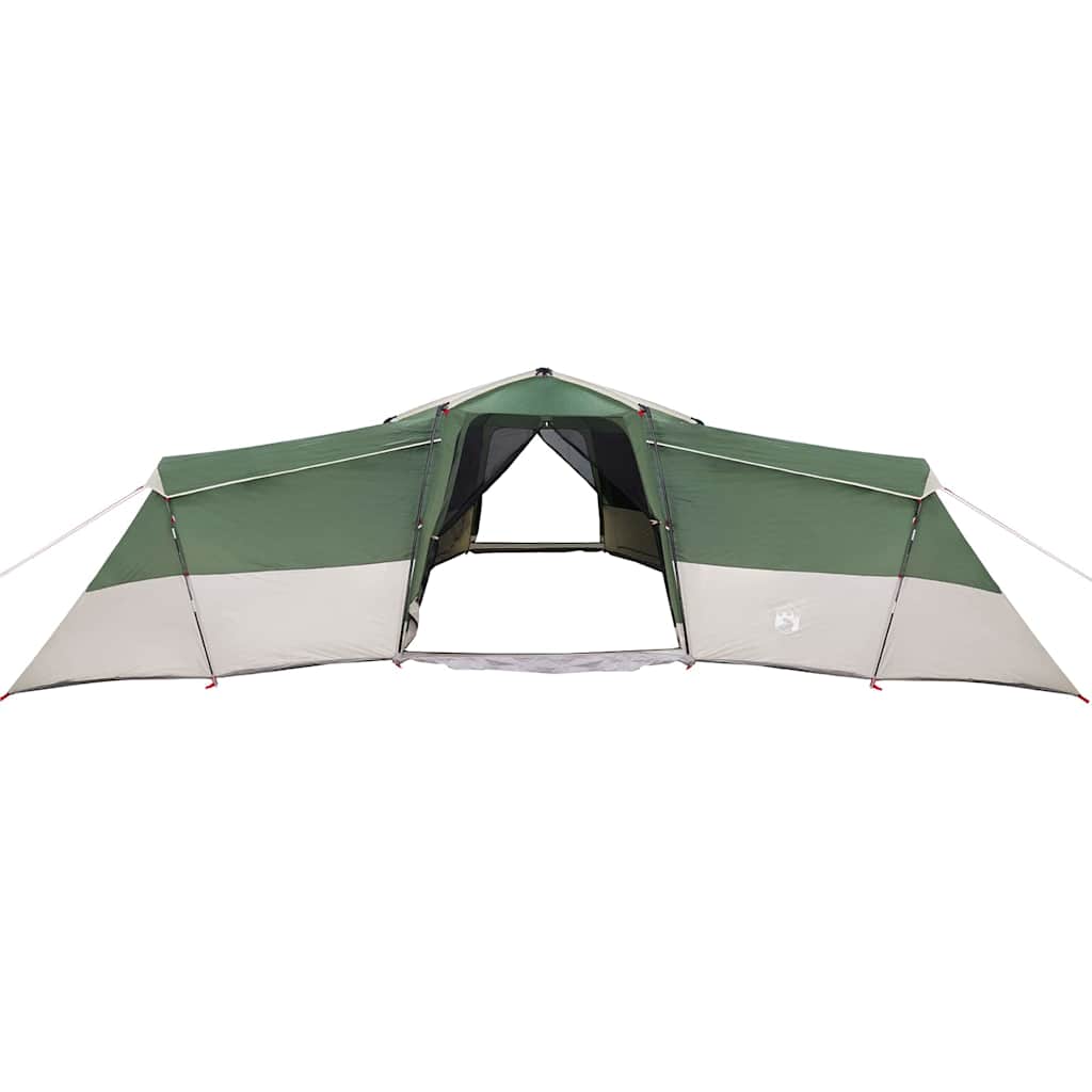 Családi sátor tetővel tárolóval zöld 833 x 585 x 216 cm taft