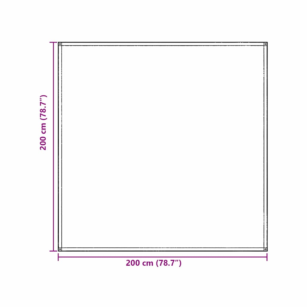Sátor szőnyeg kék és szürke 200 x 200 cm polietilén