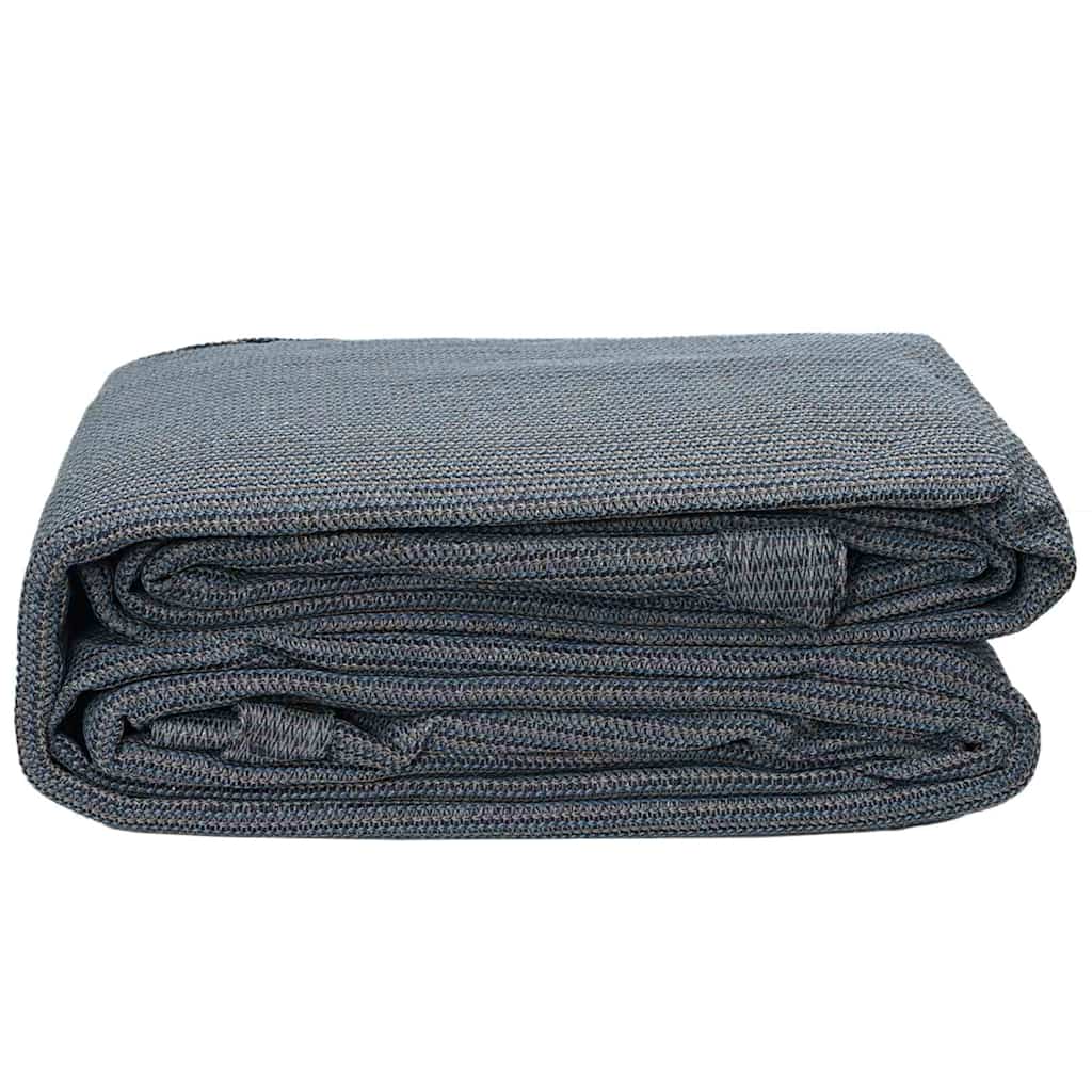 Sátor szőnyeg kék és szürke 400 x 250 cm polietilén